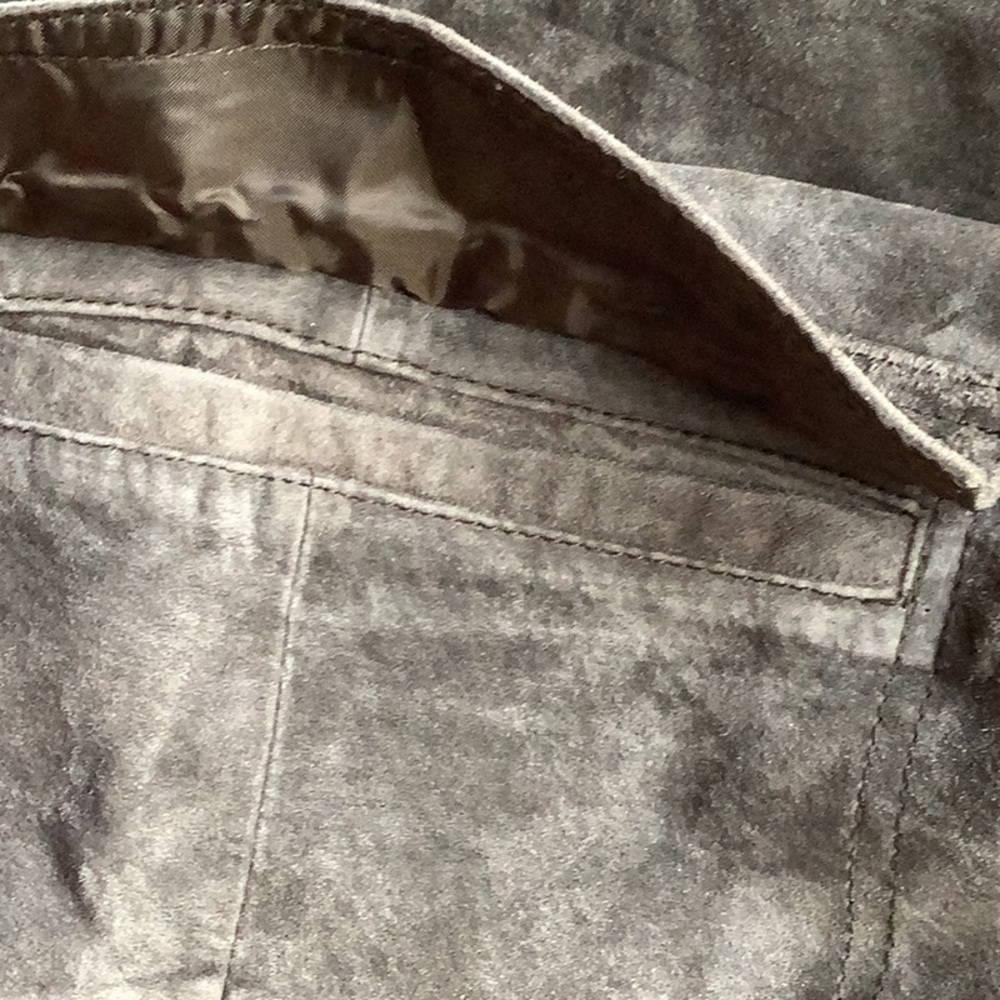 Suede olive green Sienastudio cargo pants.  Sz 6 - Picture 10 of 14